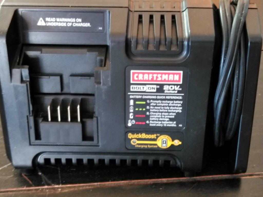 Craftsman Bolt-On Max QuickBoost Lithium Ion Charger 20 V (