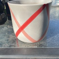 Ceramic Stripe Plant Pot