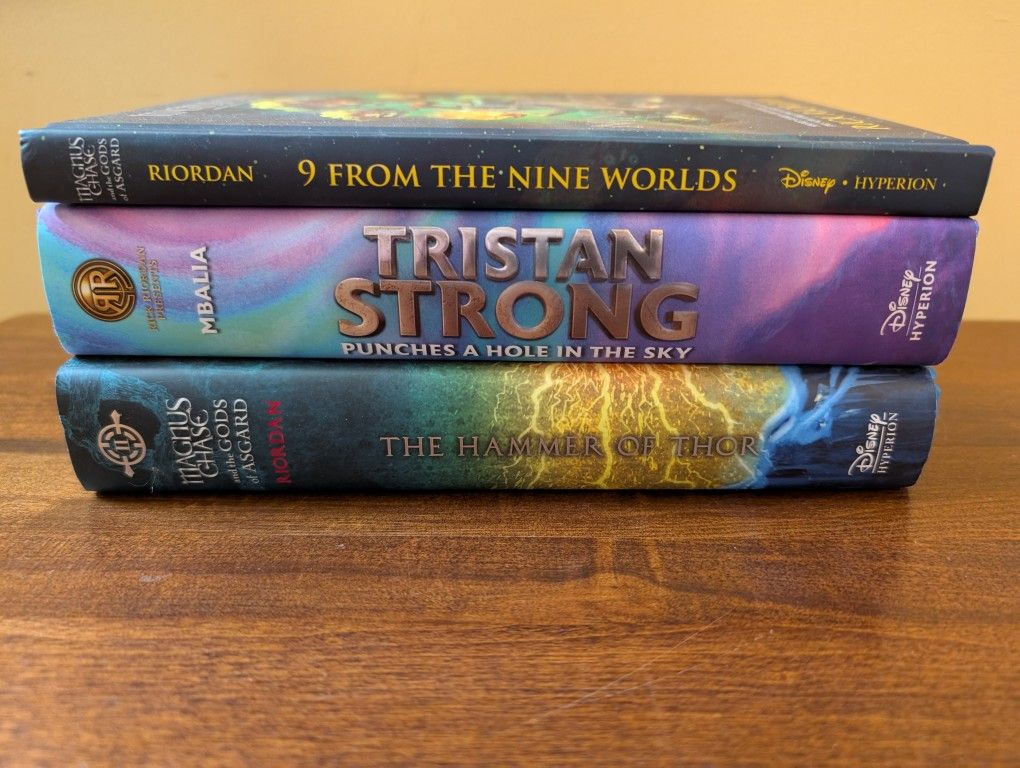 Lot 3 Disney Rick Riordan Hard Copy Books