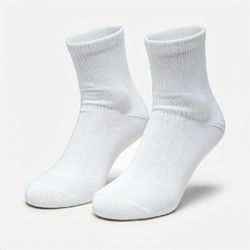 Non Binding Diabetic Comfort Socks Cotton Blend Cushioned Athletic Socks White medium, large, and Extra large available