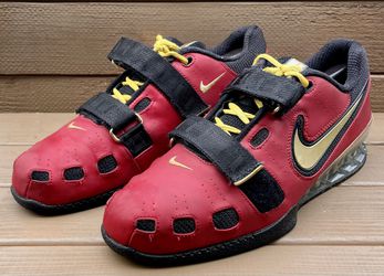 NIKE ROMALEOS 2 SHOES RED GOLD BLACK 476927-600 Sz 11 in Indian Land, - OfferUp