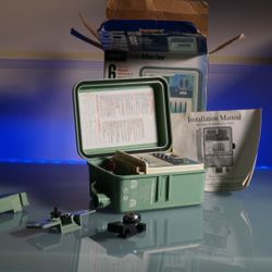 used 6 station sprinkler timer by orbit, no key.  


