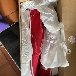 Red Vans shoes