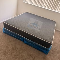 King mattress regular and box spring set (2pc - brand new) 