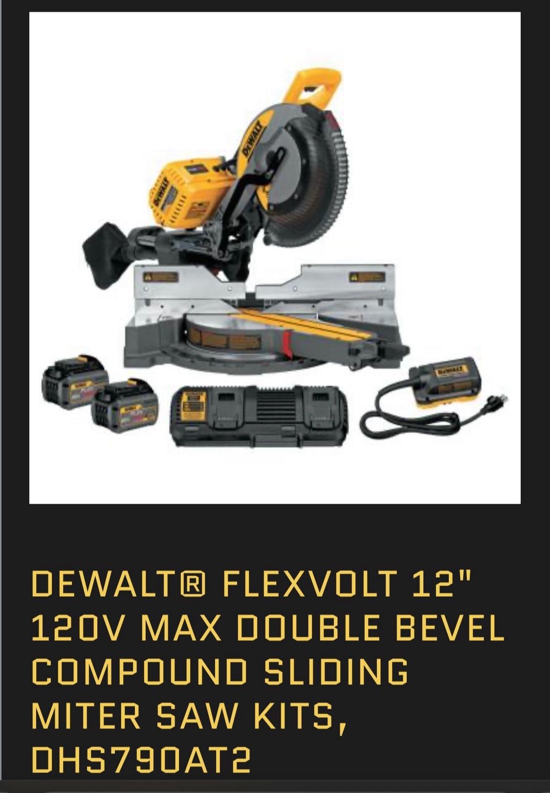 Dewalt Milter Saw Kit