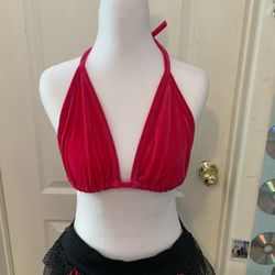 Velvet bikini top