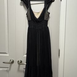 Max Studio Sheer Black Dress, Size 6