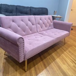 Pink/purple couch