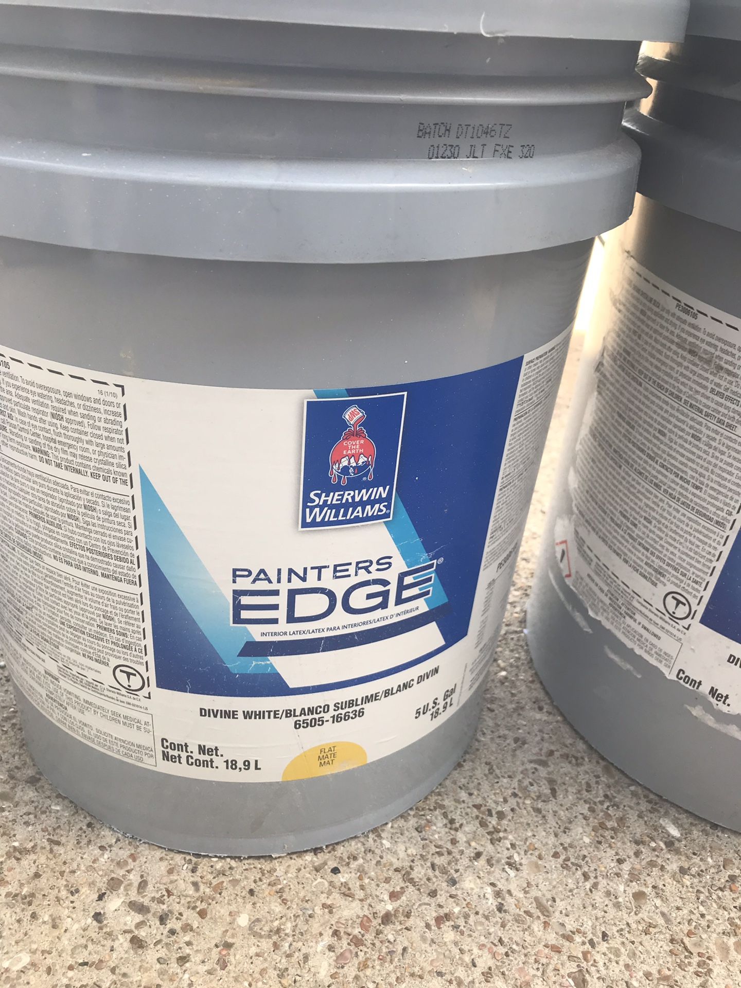 (5) SherwinWilliams 5 gallon buckets of paint for Sale in Arlington