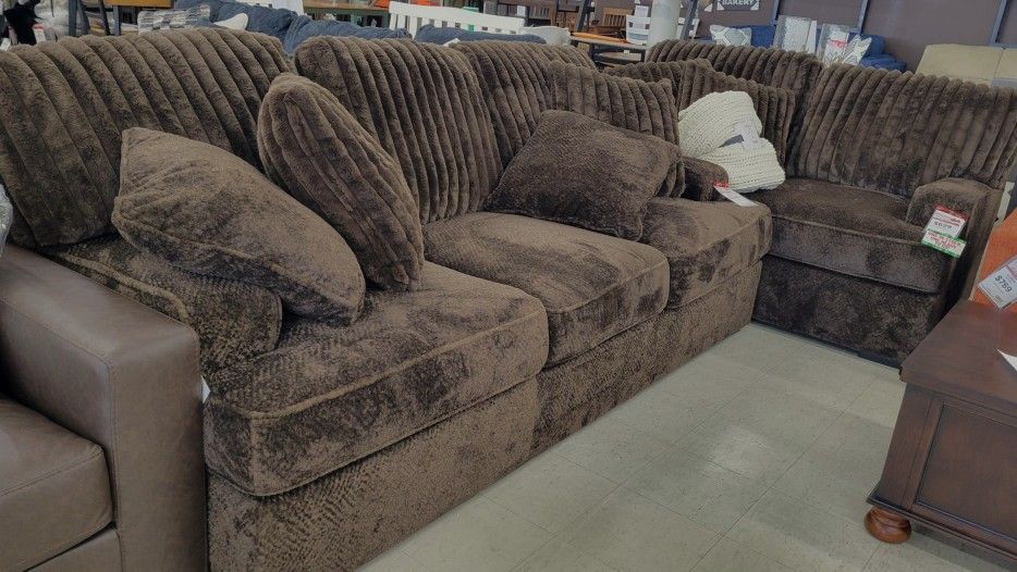 Corduroy Sofa and Loveseat Set