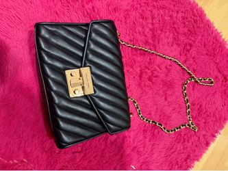Michael Kors Black Quilted Chain Shoulder Bag