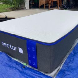 Nectar Twin Size Memory Foam Mattress Bed - Like New 