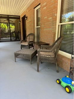 Patio set.
