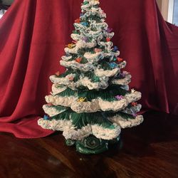 Vintage Ceramic Tree 21” Tall, Lighted