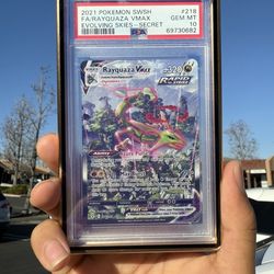 Pokemon rayquanza vmax alt art PSA 10 English