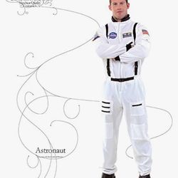 Underwraps Costumes Men’s Astronaut Costume + Astronaut Helmet  with Movable Visor Pretend Role Play Accessory Toy Set Halloween Costumes $65