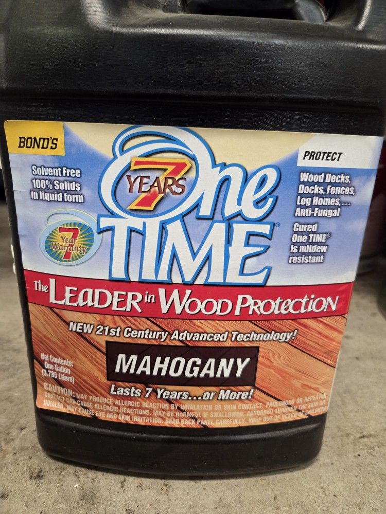 One Time Wood Protection