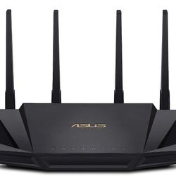 ASUS RT-AX3000 Dual Band WiFi 6 Extendable Router, Subscription-free Network Security, Instant Guard, Advanced Parental Controls, Built-in VPN, AiMesh