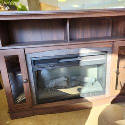 Electric Fireplace & Flat-screen TV Stand