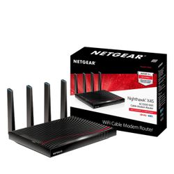 NETGEAR - Nighthawk X4S Dual-Band AC3200 Router with 32 x 8 DOCSIS 3.1 Cable Modem