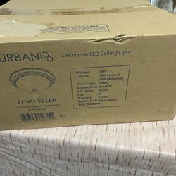 NEW - Luminance Sunset Lighting F7632-53 One Light Flush Mount - Faux Alabaster Glass, Dimmable - with Satin Nickel Finish