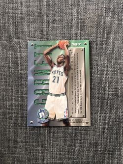 1995-96 Fleer Metal NBA Kevin Garnett Timberwolves Rookie Card # 167