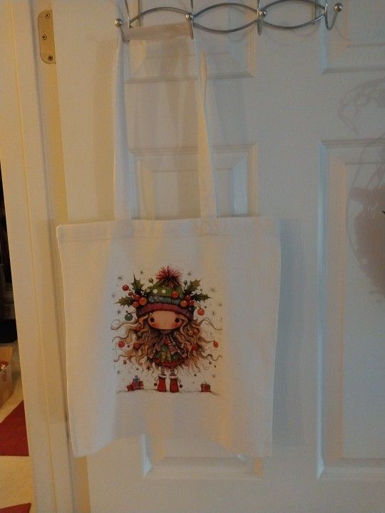 Christmas Girl Tote Bag