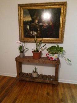 Hand Made rustic consola table