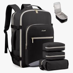 (101010-2) LOVEVOOK Travel Backpack for Women & Men 40L,Airline Approved Carry On Backpack Travel Essentials,TSA Carry on Luggage,Waterproof Personal 