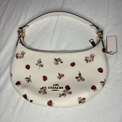 Coach Mini Payton Hobo bag in printed coated canvas and smooth leather with a ladybug and floral print