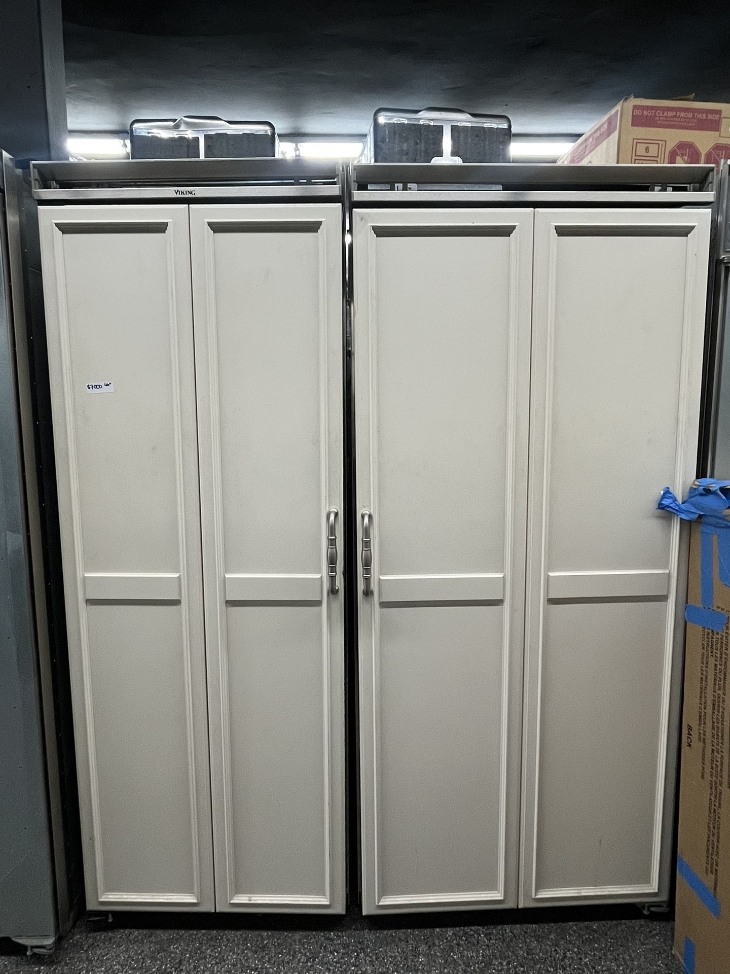 Viking Panel Ready Built In 66” Column Set Fridge Freezer