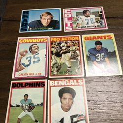 1972 Topps Football 7 Card Lot Bubba Smith Calvin Hill Paul Warfield