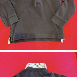 Authentic Burberry black long sleeve shirt size 2y