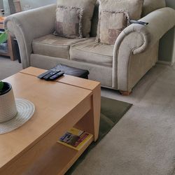 living room  set plus two end tables and coffee table. 