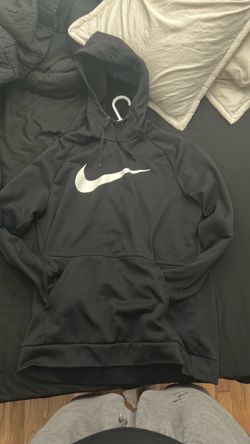 Nike Swoosh Pullover Hoodie Black Large
