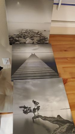 Canvas photo set - 3 photos, ready to hang