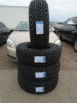 LT 245/75/16 New Maxtrek Hill Tracker All Terrain 10 Ply Tires