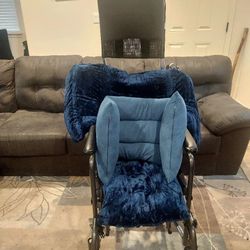 Wheelchair  w/ Cushions And Medical Equipment 