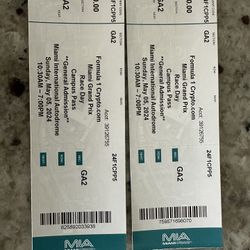 Miami Grand Prix Campus Pass Tickets For Sunday