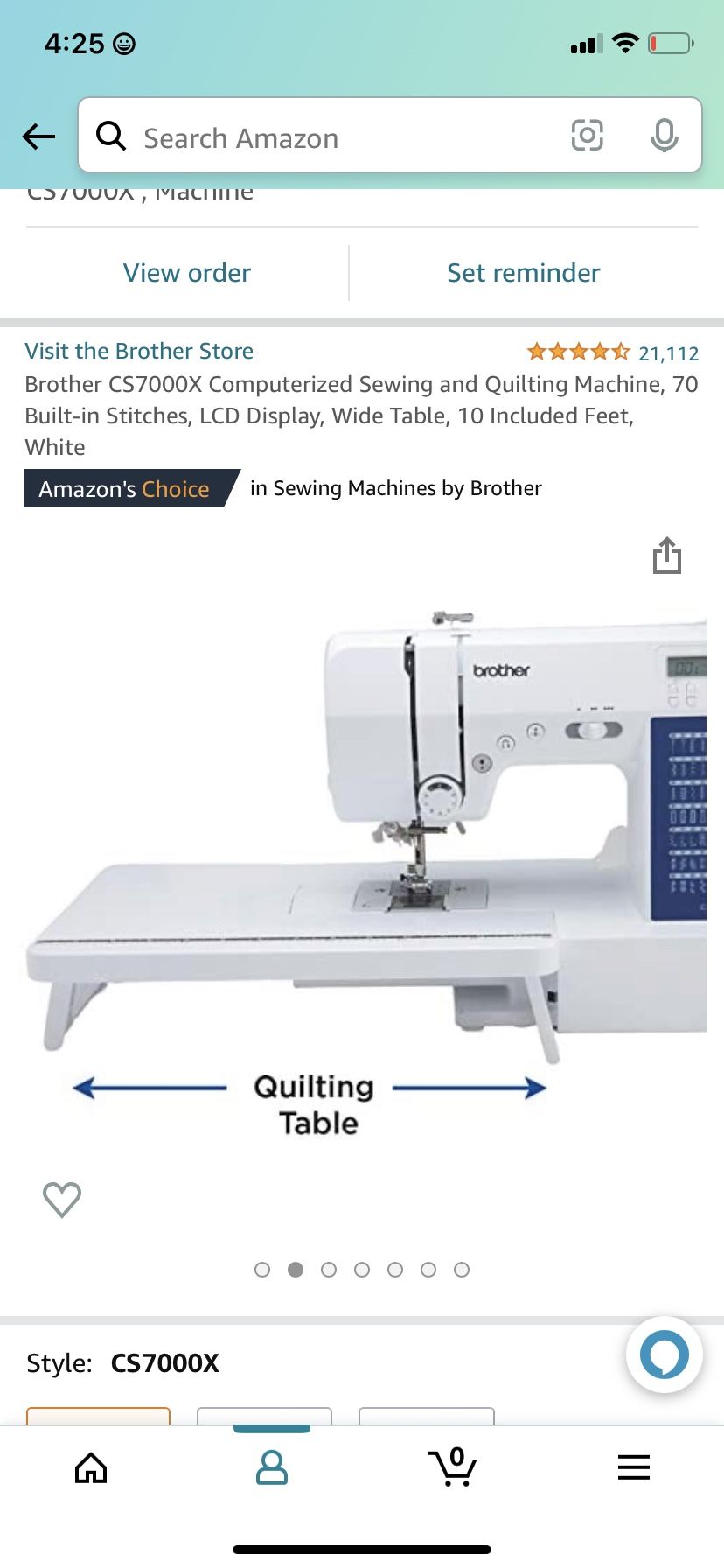 Brother CS7000X Computerized Sewing and Quilting Machine