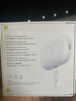 Apple AirPods Pro (2nd Generation) ā USB-C MagSafe Case ā BRAND NEW