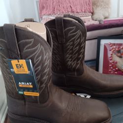 New Sz10 Ariat Men's Boots Groundbreaker $120 Firm 