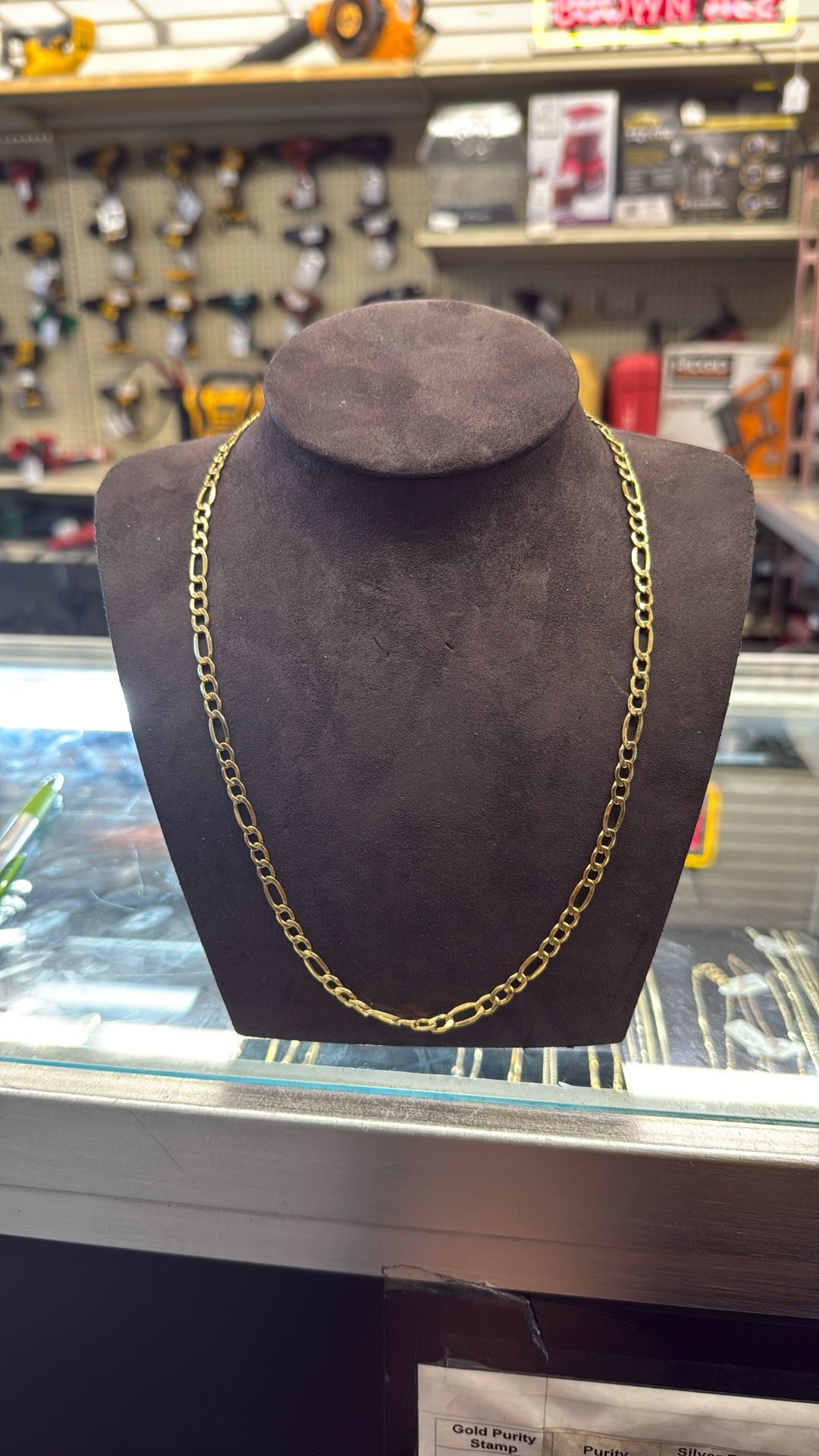 14KT Hollow Figaro Chain 40113-1