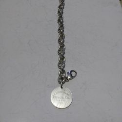 Please Return To Tiffany And Company New York 925 Sterling Silver Bracelet Lent 7.5 In