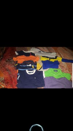 7 RALPH LAUREN SHIRTS 1 PAIR JOGGIN PANTS