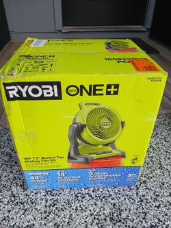MISTING FAN RYOBI 18V BATTERY AND CHARGER INCLUDED