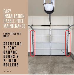 Garage Door Track Set, Vertical