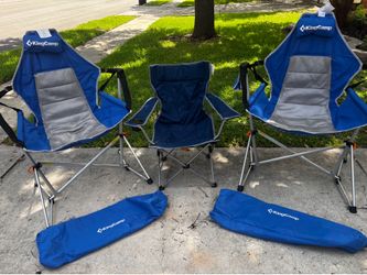 2 Large Hammock Swing Camping Chairs & Child Chair & Bonus Tent