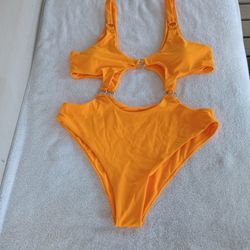 Matte orange swimsuit Mylo Monokoni Sz XL