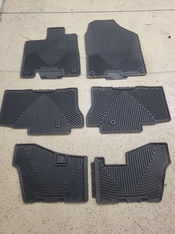 2016-2022 Honda Pilot All Weather Floor Mats Complete Set